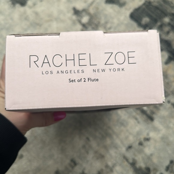 Rachel Zoe Rose Gold Champagne Flutes - Picture 3 of 3